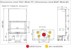 BLOKK 70  Natural Guillotina  14,3Kw refractario N