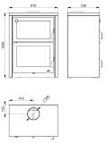 Horno Vulcano Frontal Doble Camara 